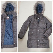 Only Jacke Mantel Daunen Daunenmantel warm Gr. M 38 braun TOP