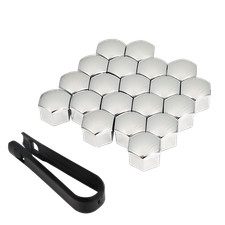 20x 17mm Radschraubenkappen