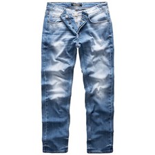 Herren Jeans Regular Straight Fit Denim Hose Destroyed R07984