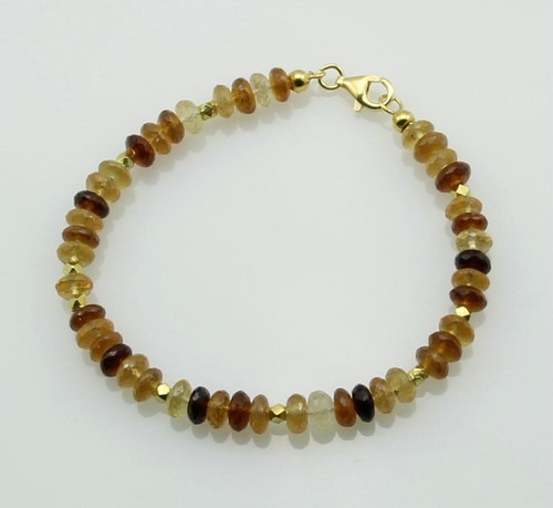 Hessonit edelstein armband - hessonit,