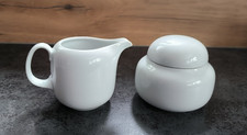 ARZBERG Brasilia Weiß - Zuckerdose & Milchkännchen Entwurf Hans Theo Baumann