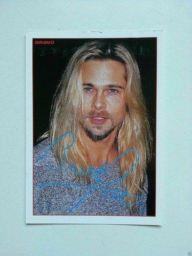 Brad pitt autogrammkarte - pitt, //