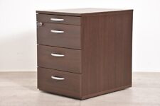 Rollcontainer, Nußbaum, 4 Schubladen, gebraucht    
