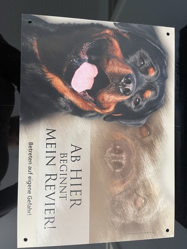 Warnschild rottweiler hund - warnschild,