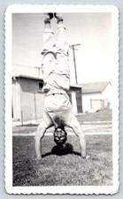 Good Looking Man Handstand