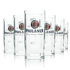6x Paulaner Bier Glas 0,4l
