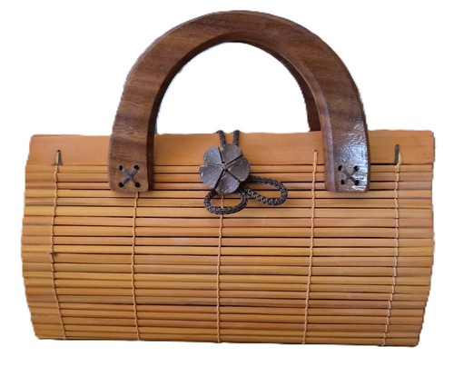 Holz bambustasche handtasche - holz,