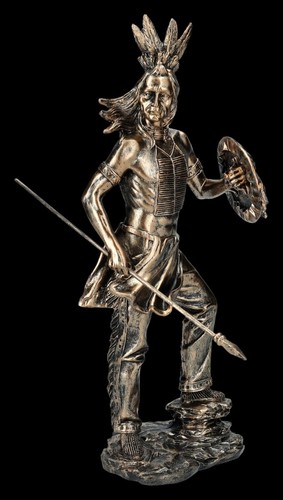 Stammeskrieger figur mit speer - mit,