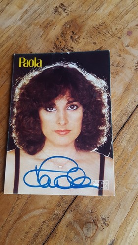 Paola autogramm karte original - autogramm,