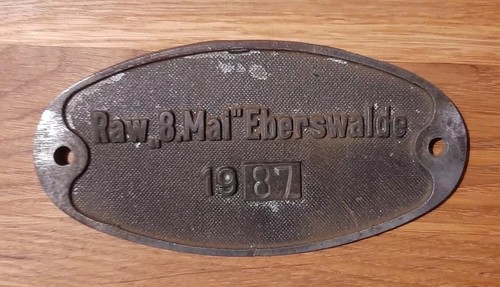 Waggonschild raw eberswalde - raw,