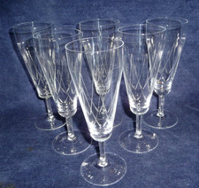 6 alte zarte Sektgläser -