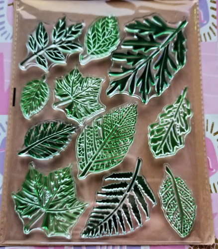 Silikonstempel blätter - silikonstempel,