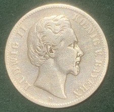 Silbermünze Bayern - Ludwig II. - 1864-1886 - 2 Mark 1880 - J.41 Kaiserreich
