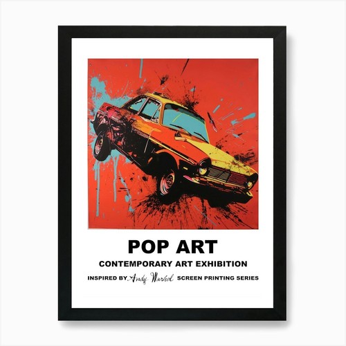 Poster autounfall pop art - art, 1