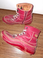 TMA Eyes Gr. 39 Rotes Leder  Damen Sneaker Halbschuh leicht gefüttert