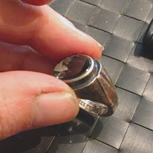 Silber siegelring punzierung - silber,