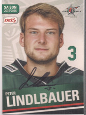 Autogramm Peter Lindlbauer Eishockeysp. Starbulls Originalunterschrift