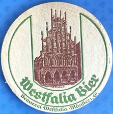 Alter Bierdeckel VK Westfalia Bier Münster um 1932 seltene Rückseite (2)