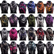 Vierecktuch Schal Palituch Halstuch Tuch Stola Fransen Faltens​chal Unisex Neu