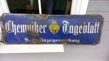 Altes Emaille Schild