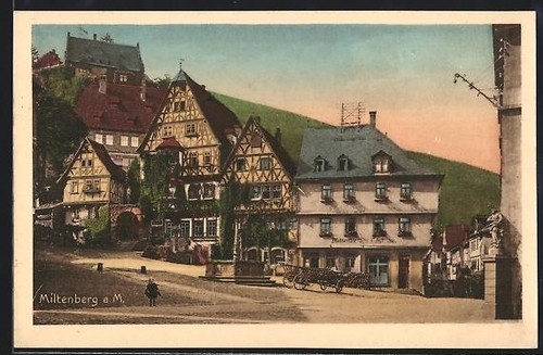 Ansichtskarte miltenberg - ansichtskarte, a