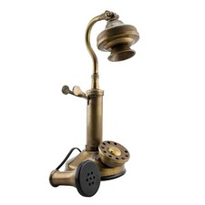 Antik Messing Telefon Kerze