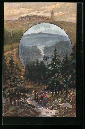Brocken kleinbahn auf dem - brocken,,