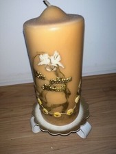 Motivkerze Goldene Hochzeit Höhe 20 DM 8 ca. 750g mit Metallständer