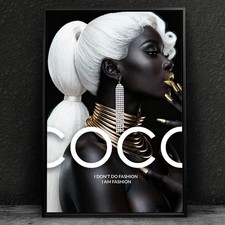 ✅ WANDBILD LUXUS COCO FRAU