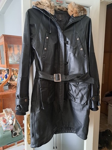 Damen parka echtleder farbe - parka,
