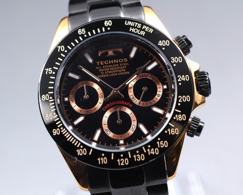 Technos chronograph quarz 40mm - chronograph,