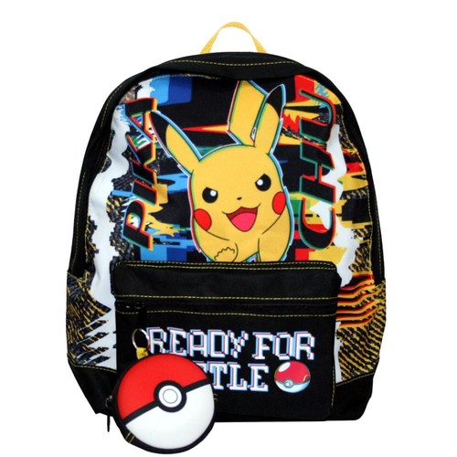 Schul rucksack pikachu schwarz - pikachu,