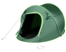 CRIVIT Pop up Wurfzelt Camping Zelt Automatikzelt Moskitonetz 2 Personen grün