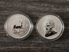 1 Oz Feinsilber 50 Jahre Krügerrand 2017, in original Kapsel mit Zertifikat