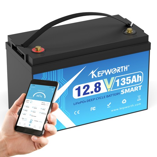 12v 135ah lifepo4 bluetooth - 12v,