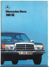 Mercedes-Benz 280 SE 1978-1980 UK Markt Verkaufsprospekt S-Klasse W116
