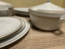 Bavaria Porzellan Set Goldrand