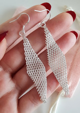 Edle 925 SILBER kleine große runde Creolen LANGE OHRRINGE Ohrstecker HÄNGER Ring