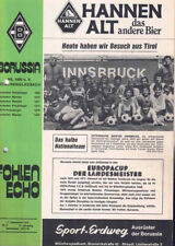 Fussball-Programmheft  75/76   EC    B. Mönchengladbach - Wacker Innsbruck