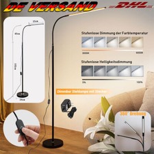 Flexibler LED Stehleuchte Stehlampe Schwanenhals Dimmbar Leselampe Standleuchte