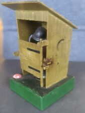 Klohäuschen Klohaus Plumpsklo mit Figur H 13 cm B 8 cm T 7,5 cm Plumpsklo