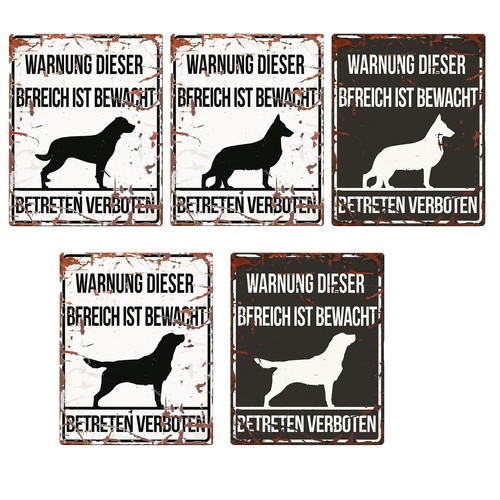 Warnschild hund betreten - hund,
