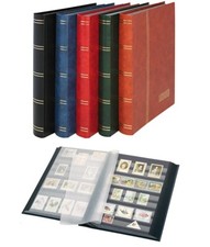 LINDNER Einsteckbuch STANDARD Briefmarkenalbum 32 48 64 schwarze Seiten wählbar 