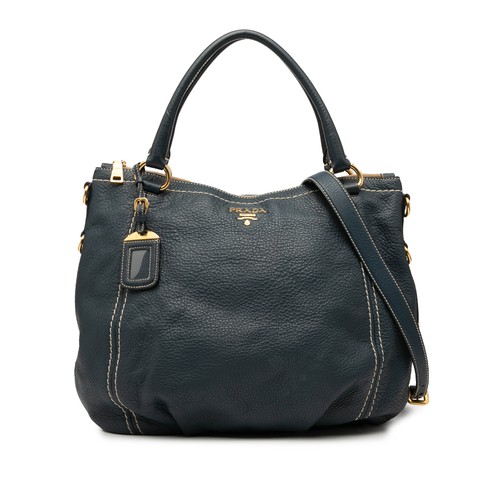 Prada vitello daino zip top - prada,