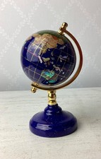 Edelstein Globus Weltkugel Einlegearbeit Halbedelsteinen Die Welt in Lapislazuli