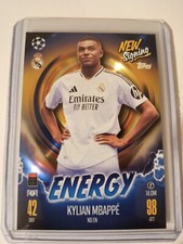 Topps Match Attax 24/25 Kylian Mbappe Energy Mystery Rare Champions League #NSEN