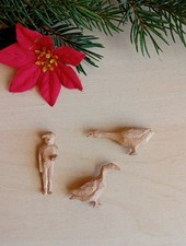 Miniatur Ente Gans geschnitzt