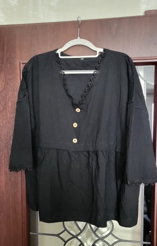 Blusenshirt tunika schwarz - tunika,