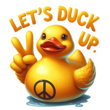 9x9cm Car Sticker Funny Duck