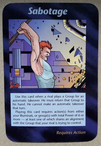 Illuminati inwo tcg - inwo, sabotage